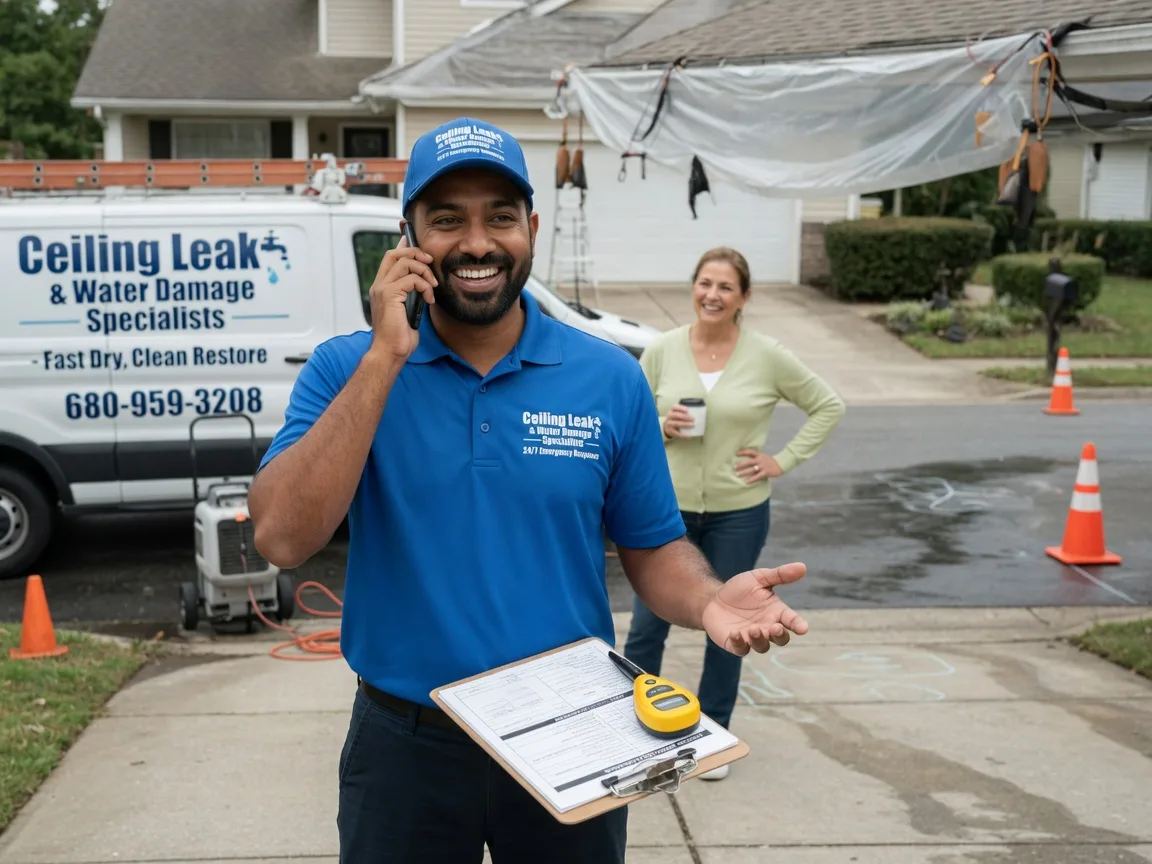 Ceiling Leak Cleanup Huntington Park, CA FAQs